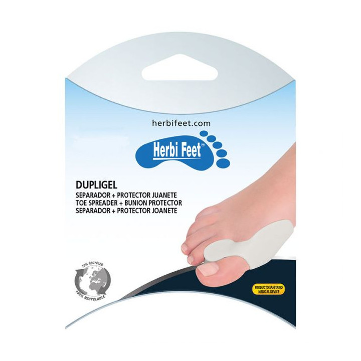 Separador Em Gel Com Protector Joanete - Dupligel - Herbi Feet - tamanho único