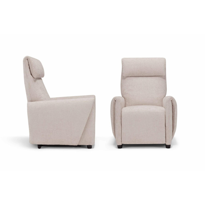POLTRONA GRACE VER. 2 MOT. DOPP. TAV. RIV - FABRIC SUNSET LIGHT GREY