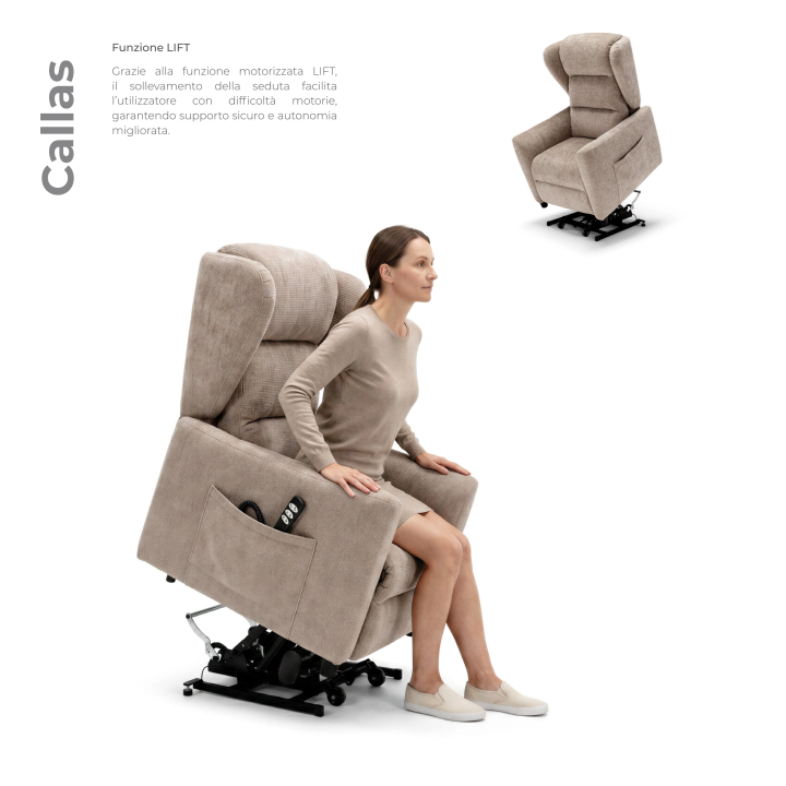 POLTRONA RELAX E ELEVATÓRIA CALLAS