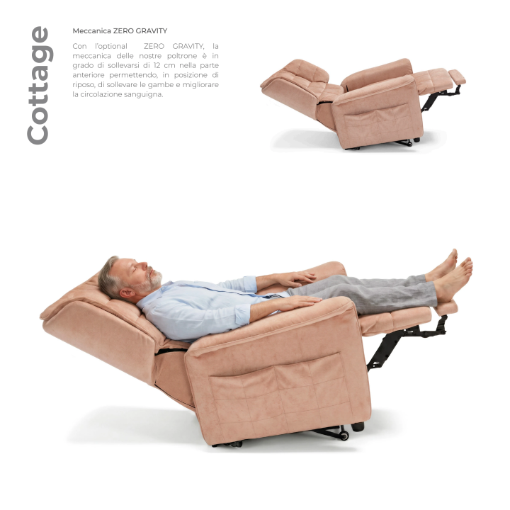 Poltrona Cottage — opção Zero Gravity