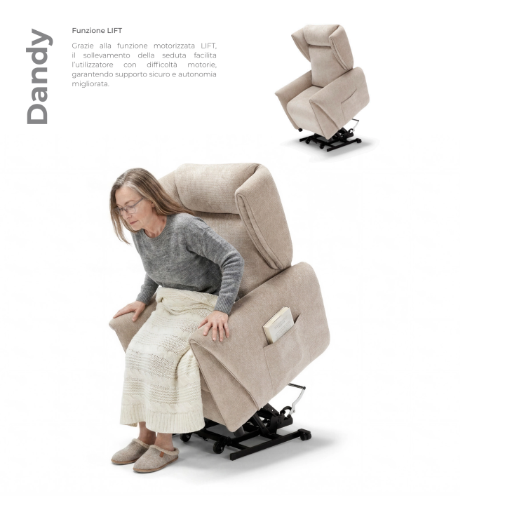 POLTRONA RELAX E ELEVATÓRIA DANDY