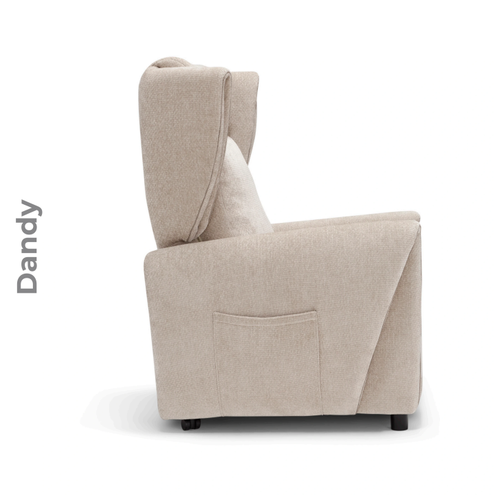 Poltrona Dandy — vista lateral