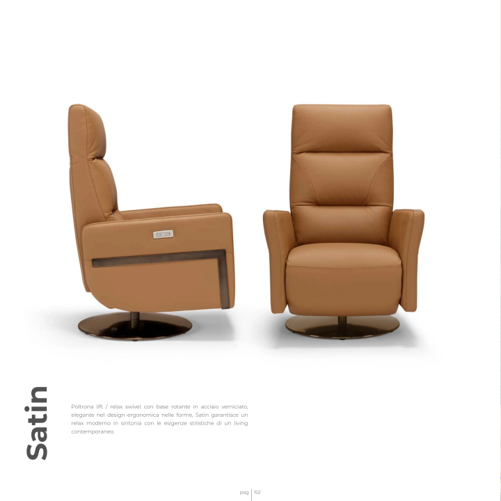 POLTRONA RELAX E ELEVATÓRIA SATIN