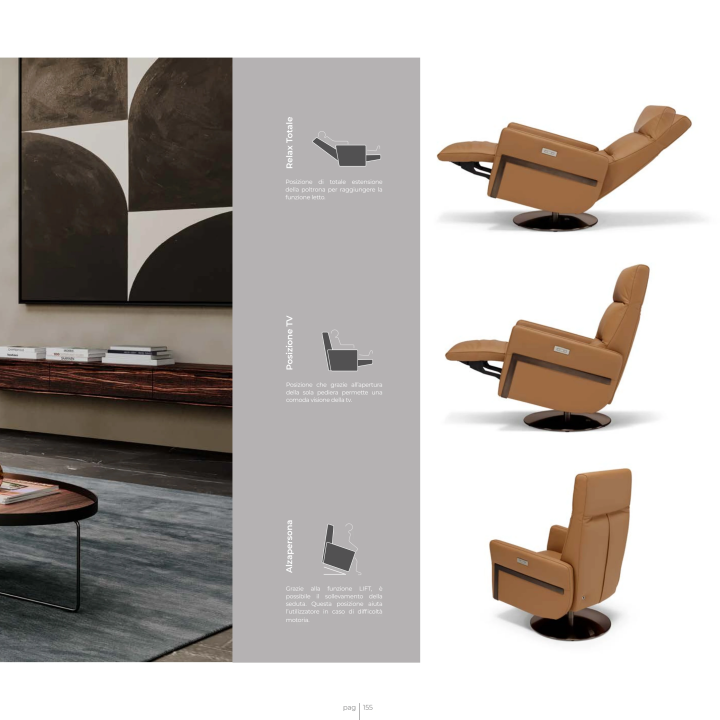 POLTRONA RELAX E ELEVATÓRIA SATIN