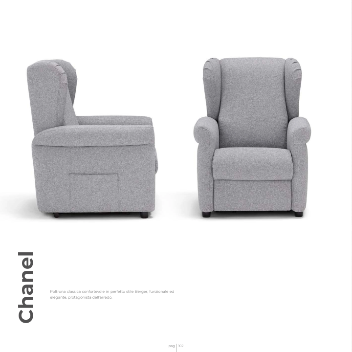 POLTRONA RELAX E ELEVATÓRIA CHANEL