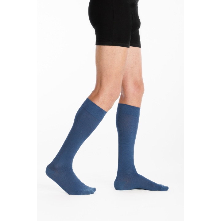 Sigvaris Active Men Coton Bio 55% — azul jeans
